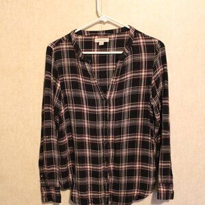 Calvin Klein Jeans Plaid Blouse